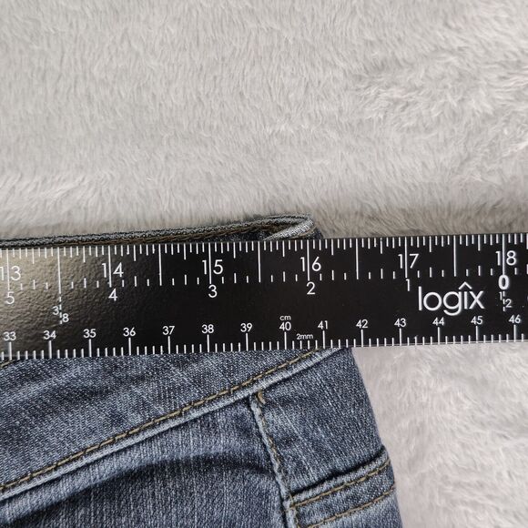 Riders Boot Cut Denim Jeans Womens 12 Long Blue Mid Rise Dark Wash - Picture 6 of 9